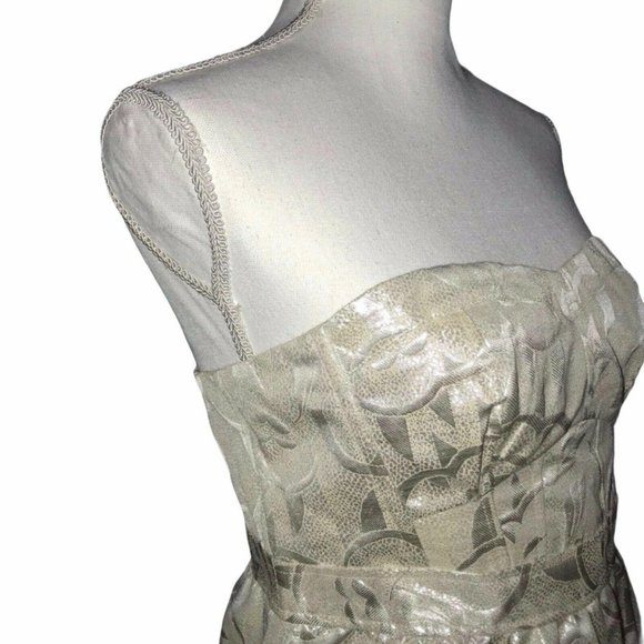 NWT American Eagle Metallic Strapless Dress 8 - Picture 3 of 8